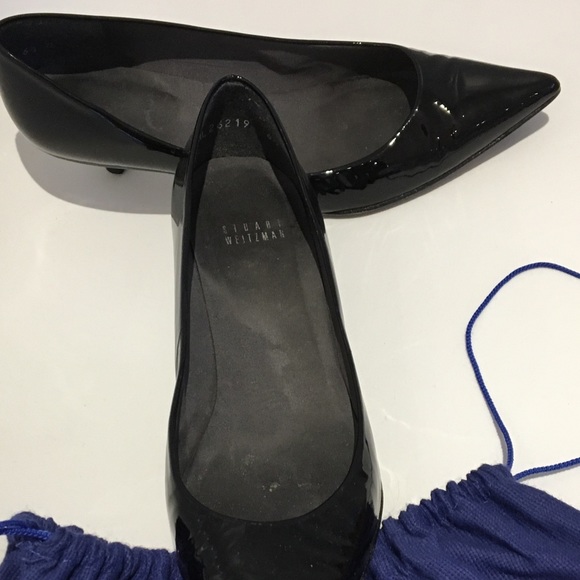Patent leather kitten heels Stuart Weitzman shoes - Picture 2 of 3